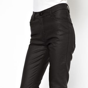 Just Female Stroke High Waist Coated Skinny Jeans